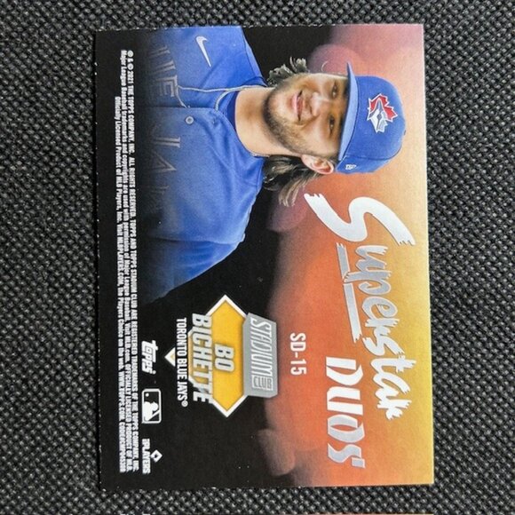 Vladimir Guerrero Jr Bo Bichette 2021 Stadium Club SUPERSTAR DUOS #SD-15 - Picture 2 of 2